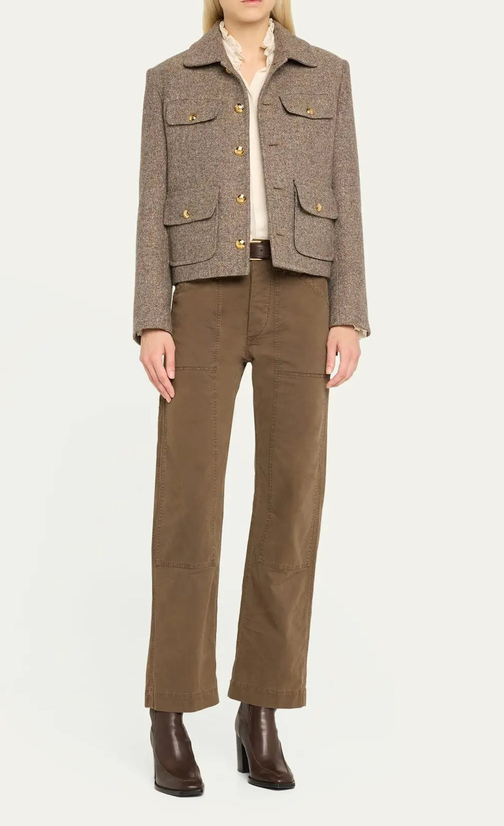 NILI LOTAN Tibault Pant in Wood