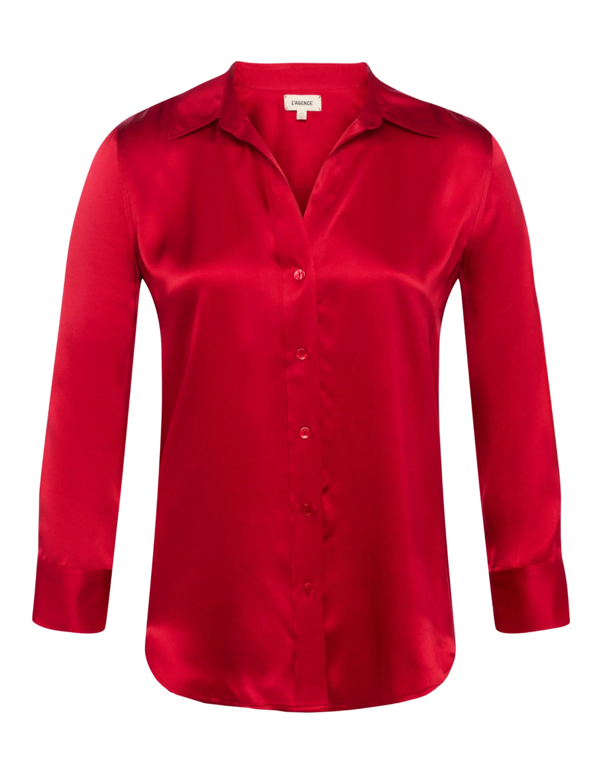 L’AGENCE Dani Blouse Garnet Red