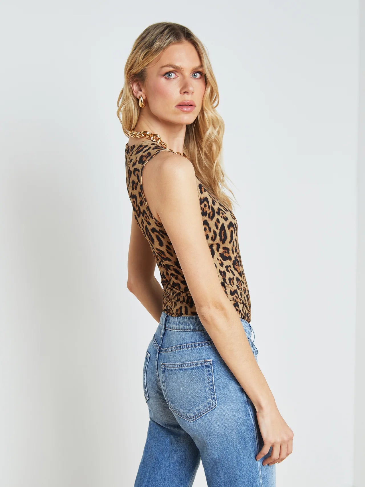 L’AGENCE Shelly Tank Leopard