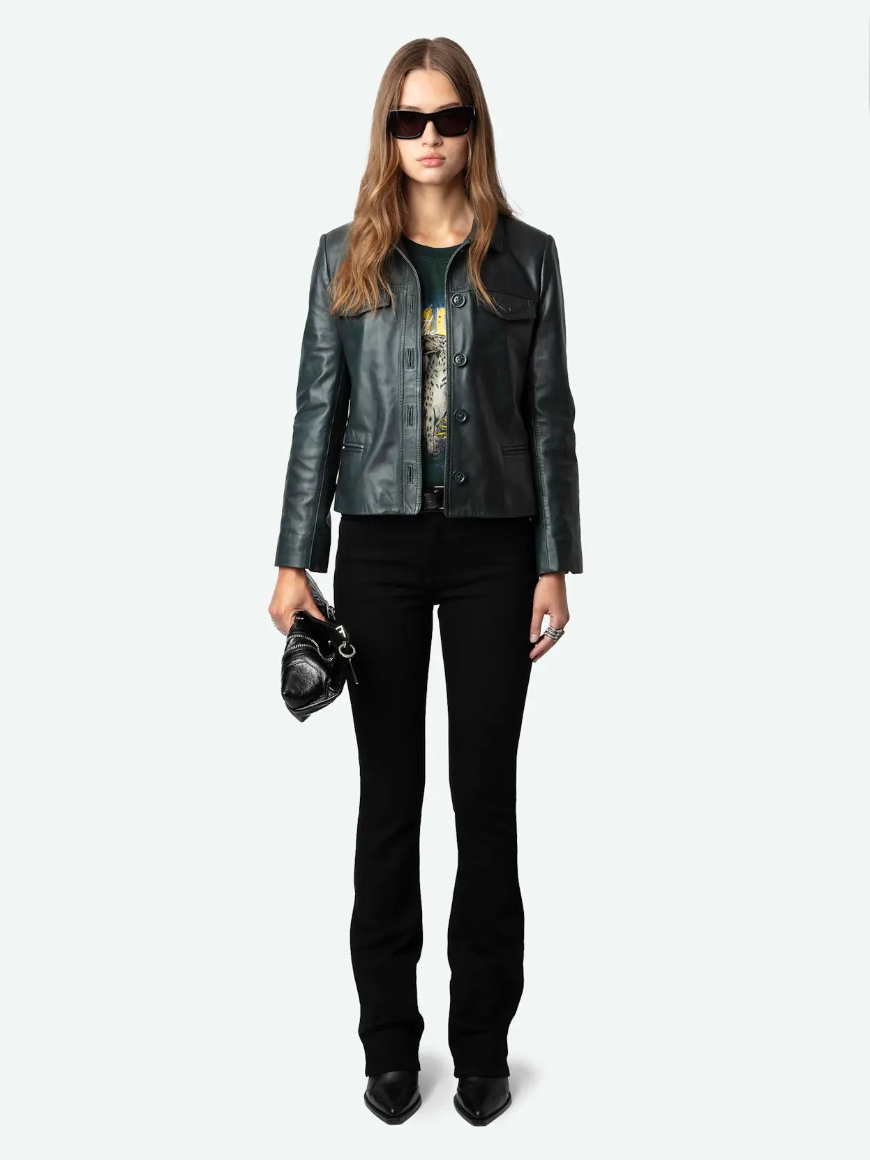 ZADIG & VOLTAIRE Liam Leather Jacket in Peaks