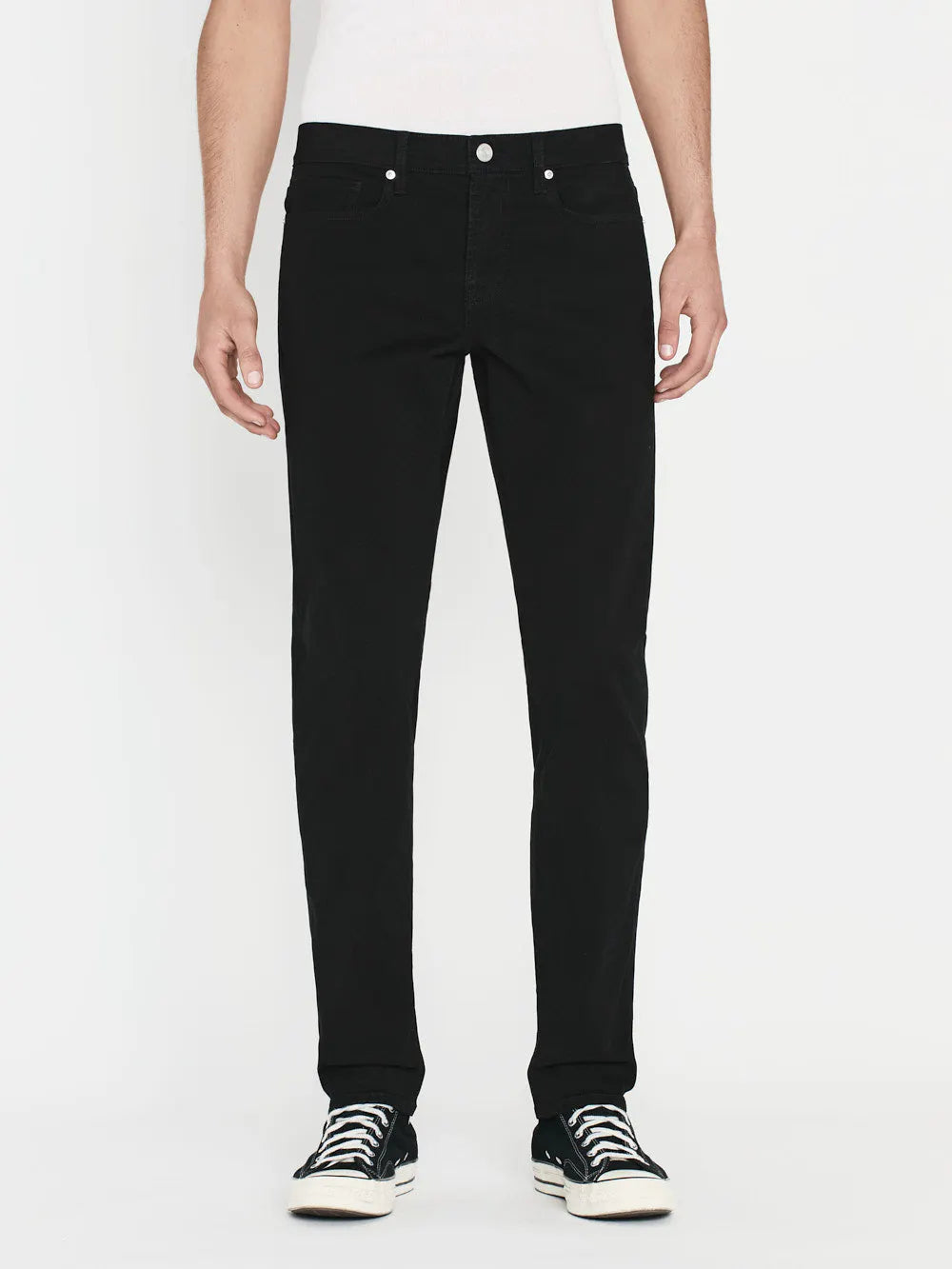 FRAME Men’s L'Homme Slim Brushed Twill
in Noir