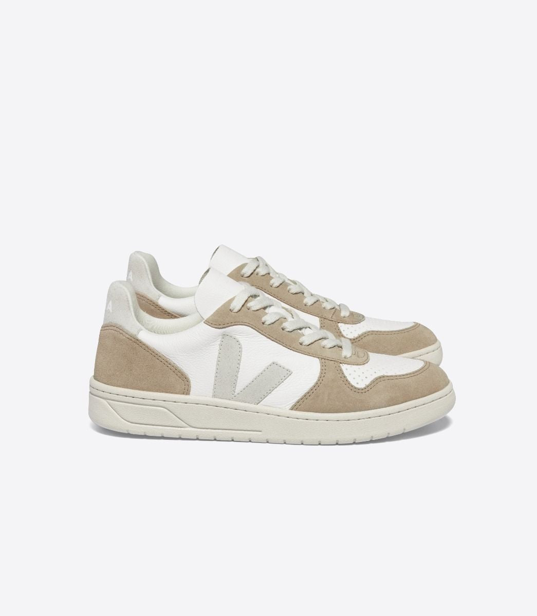 VEJA Men’s V-10 Leather White Natural Sahara