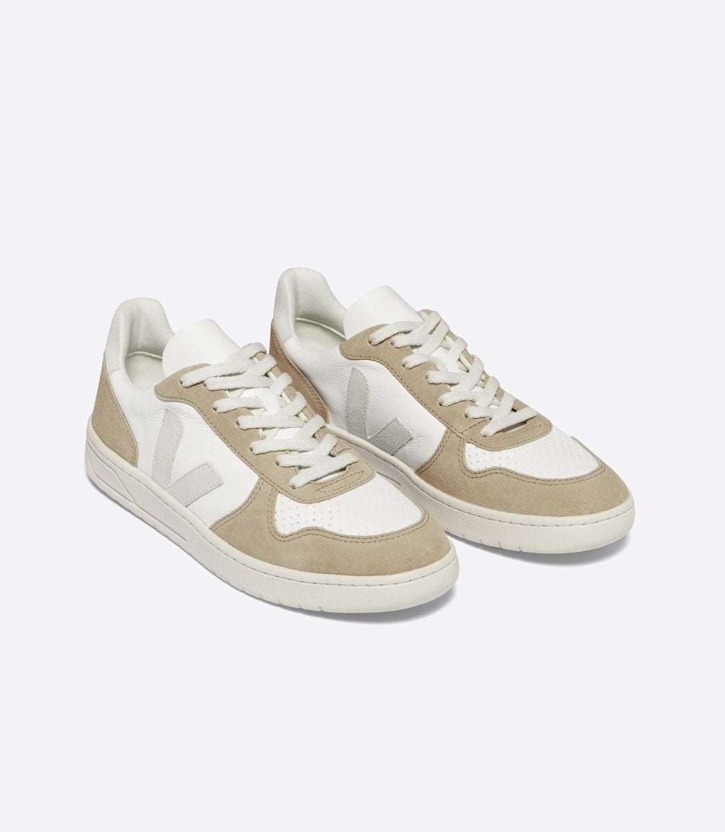 VEJA Men’s V-10 Leather White Natural Sahara