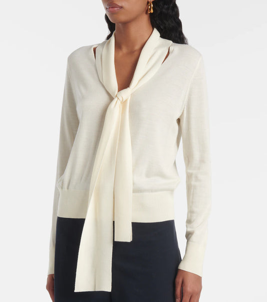 NILI LOTAN Ayla Sweater in Ivory