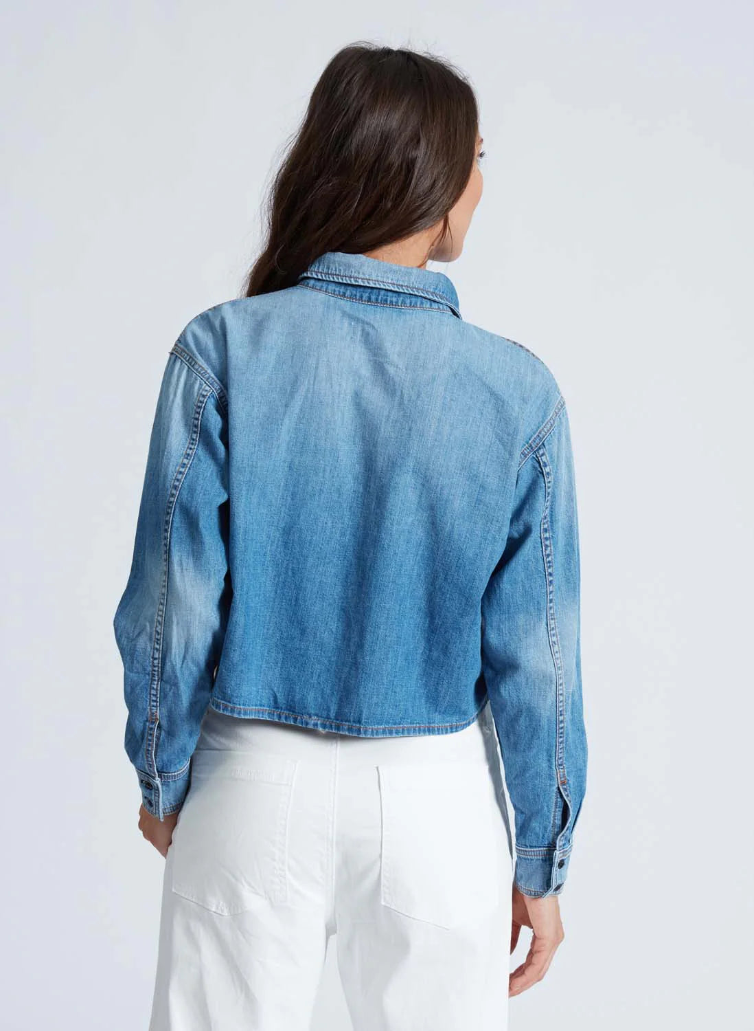 ASKK NY Cropped Denim Shirt